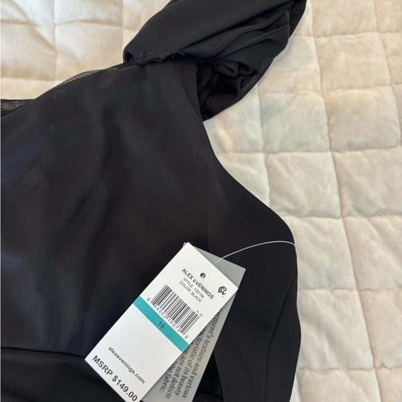 Alex Evenings Black Sleeveless Maxi Gown, NWT,  Holiday Gown - Picture 9 of 9